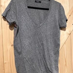 Gray V-Neck T-Shirt